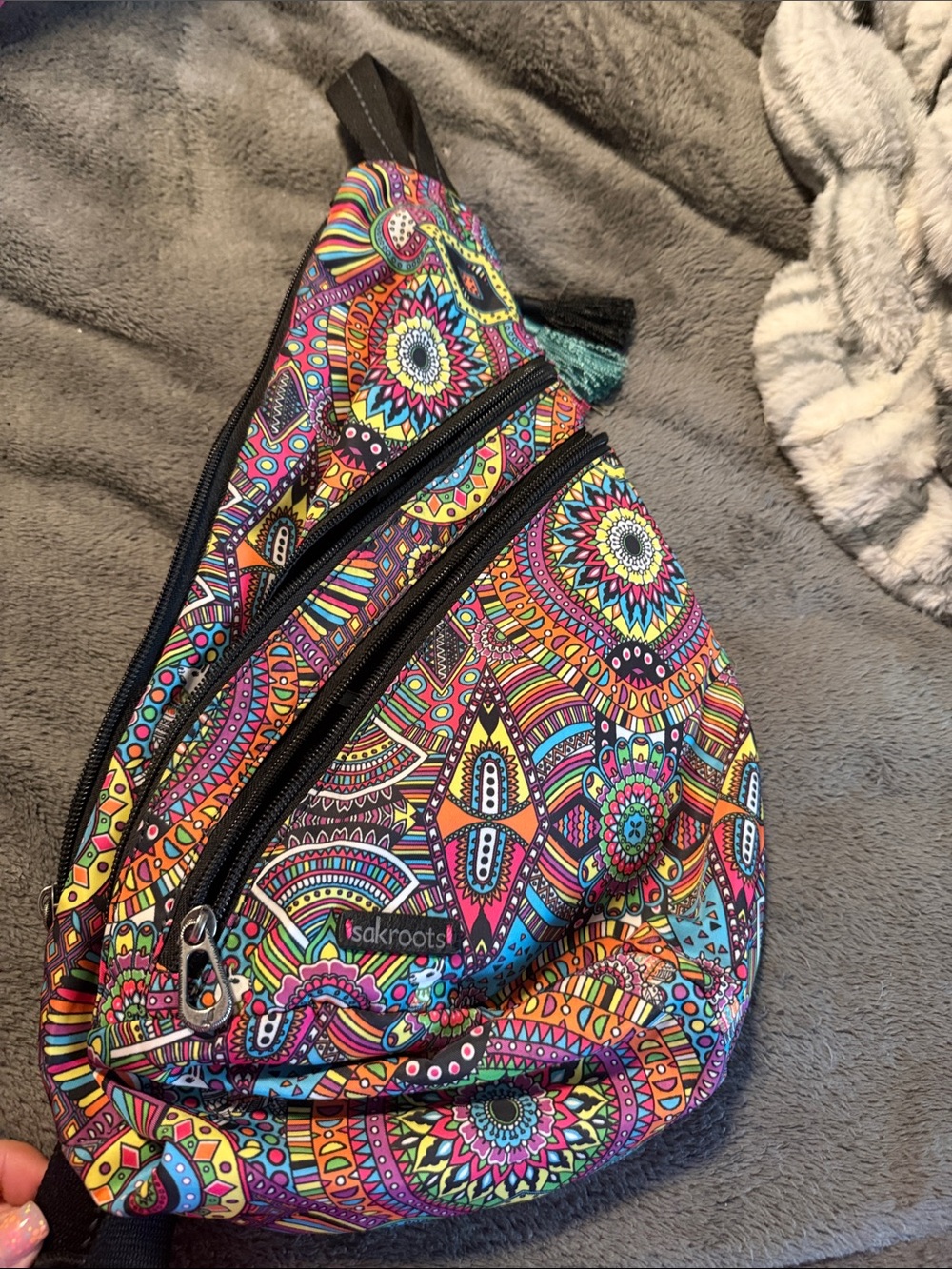 Sakroots Women’s Multicolor Boho Crossbody Sling Bag